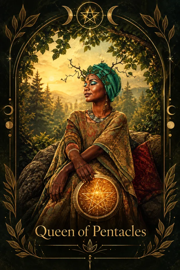 Queen of Pentacles card